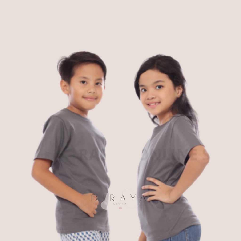 Diraya Kaos Polos Round Neck Anak- Anak