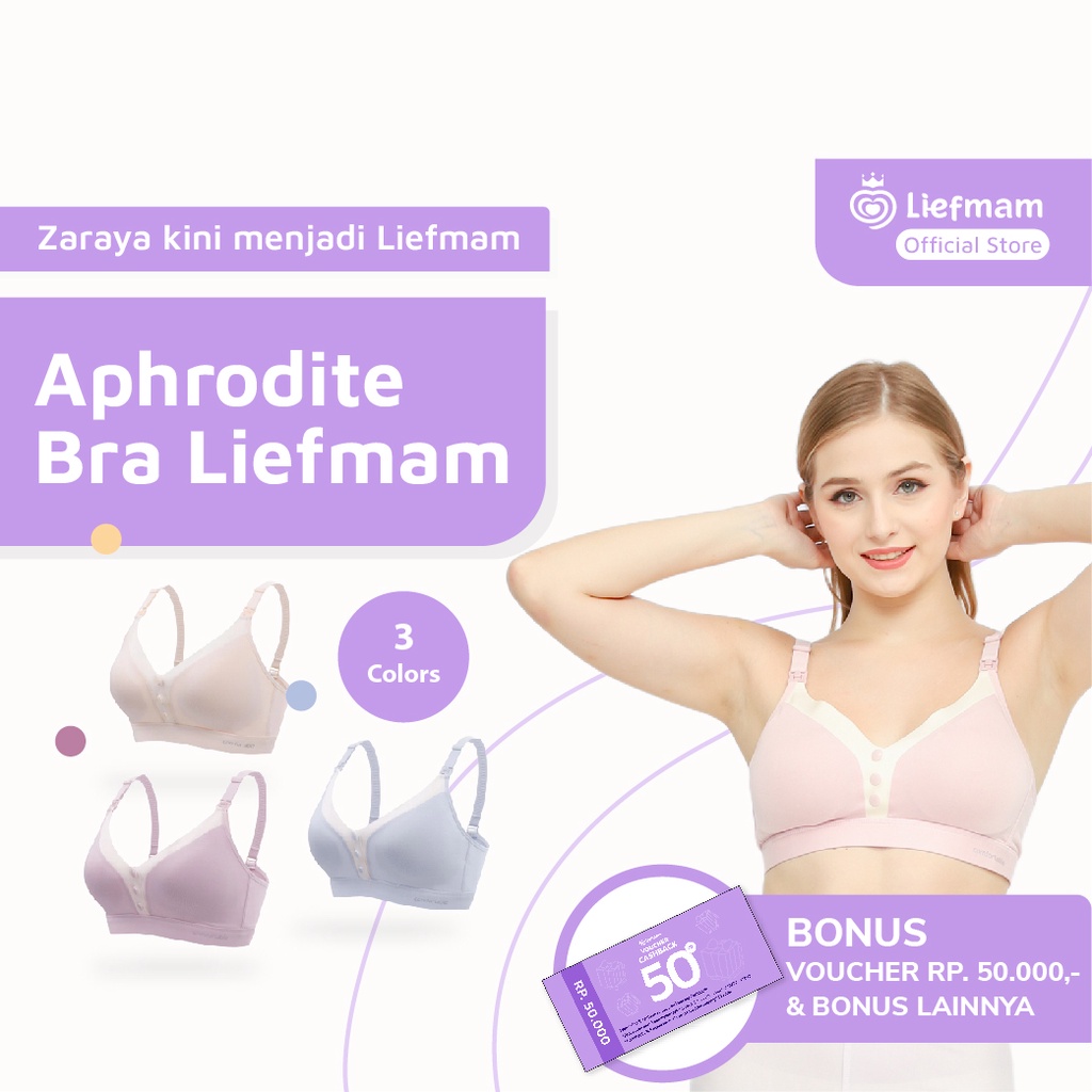 Aphrodite Maternity Bra Liefmam (Zaraya) - Bra Menyusui Pengencang Payudara Pasca Melahirkan