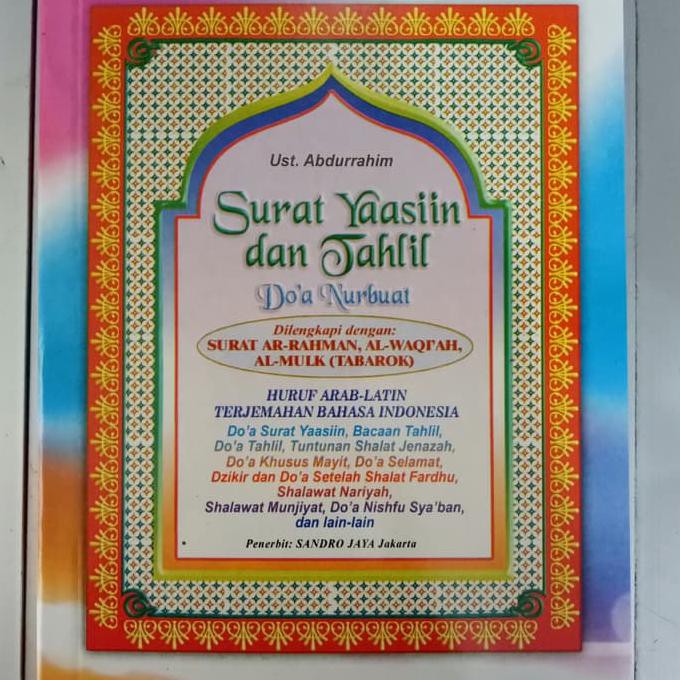 Diskon Buku Yasin Tahlil Dan Doa Nurbuat Dilengkapi Surat Tabarok