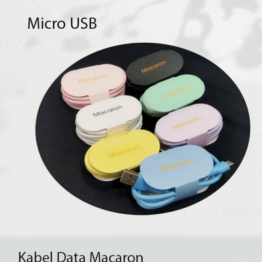 KABEL DATA MACARON FOR MICRO USB TYPE C LIGHTNING IPHONE- FA