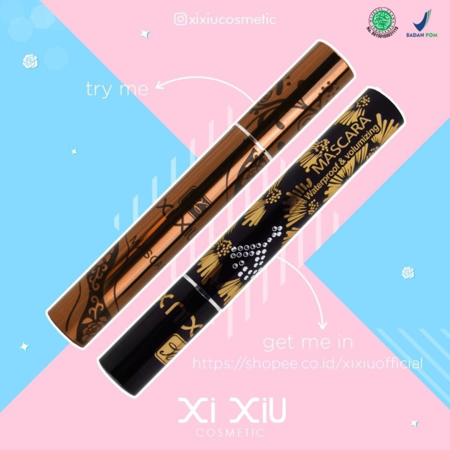 ✿ MADAME ✿ XI XIU LOVELY MASCARA DIVINE WATERPROOF MASCARA VOLUMIZING XI XIU BPOM