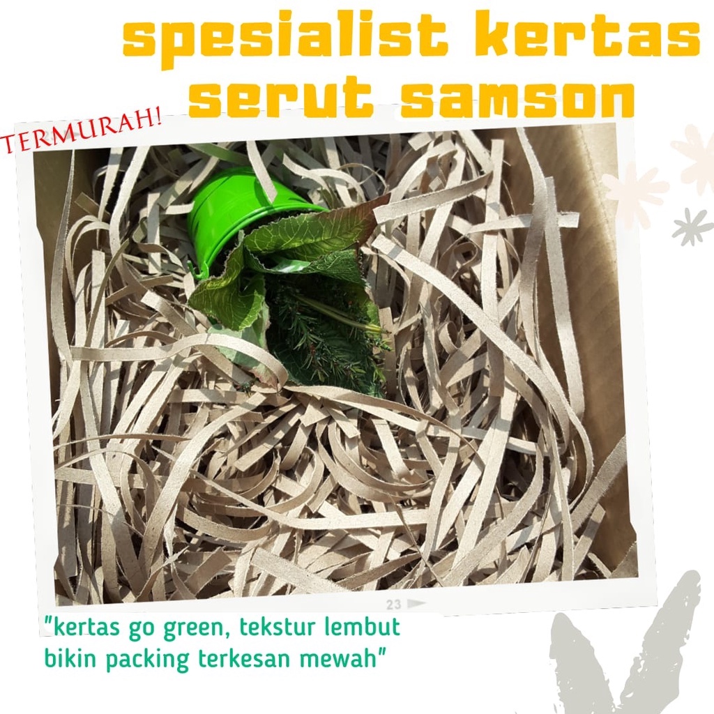 

nadiSSE [KILOAN] Kertas Cacah/ Kertas Potong/ Kertas Samson/ Kertas Hampers/ Kertas Serut/ Packing