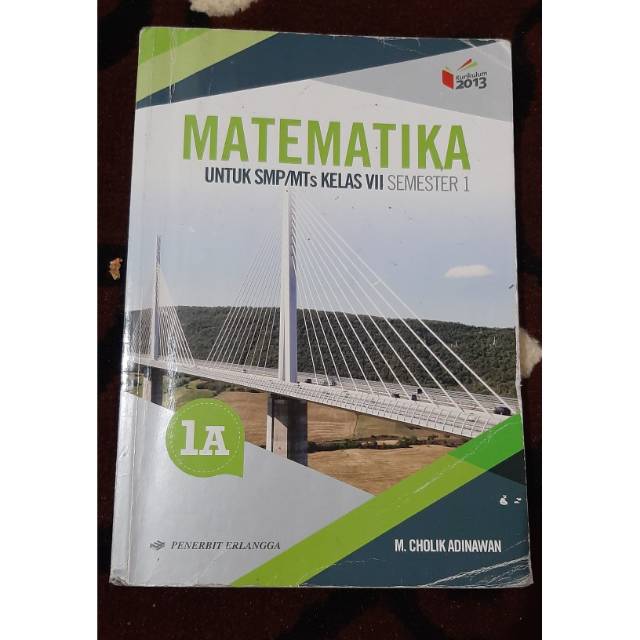 BUKU BEKAS ORI MATEMATIKA SMP KELAS 1 ERLANGGA