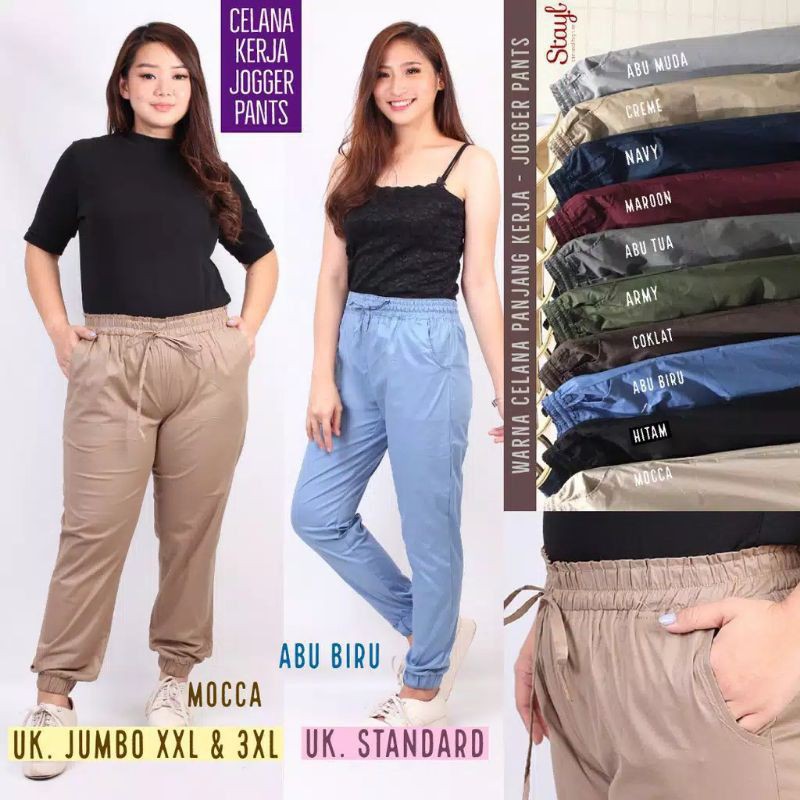 Jogger katun stretch XXL //JF4756