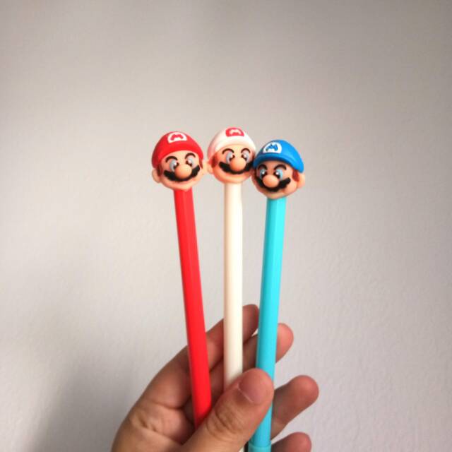 

Bolpen Gel Hitam Mario Bros