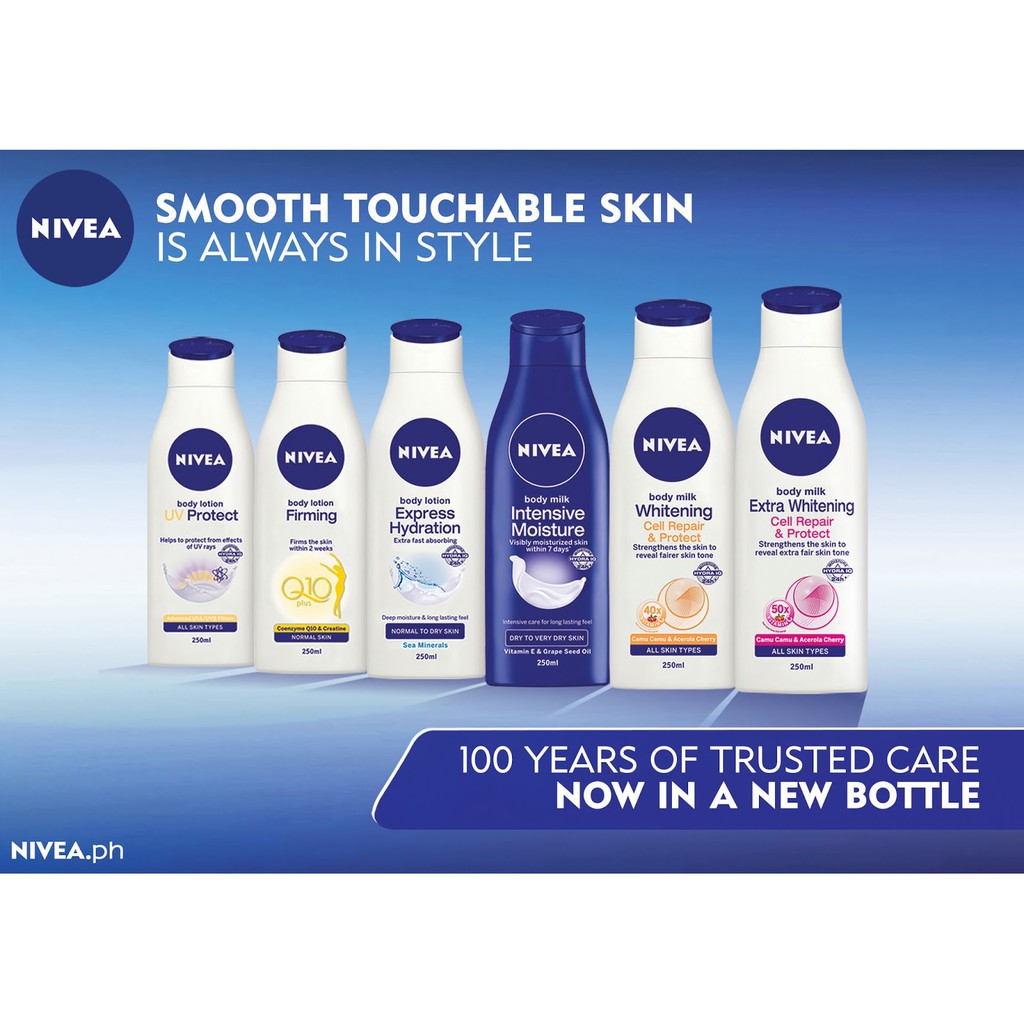 NIVEA Body Lotion Extra White 100ml/200ml/400ml BY AILIN