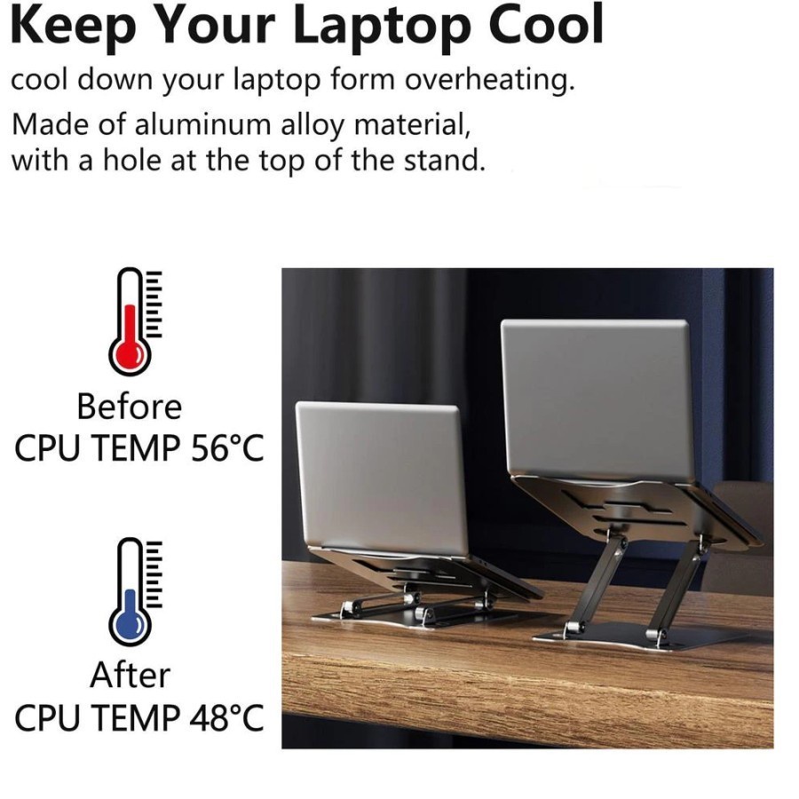 SUPERMALL Laptop Stand Aluminium - Stand Holder Laptop