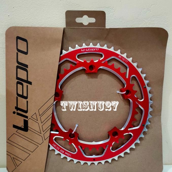 chainring double litepro 53/39T 53 39 T BCD 130