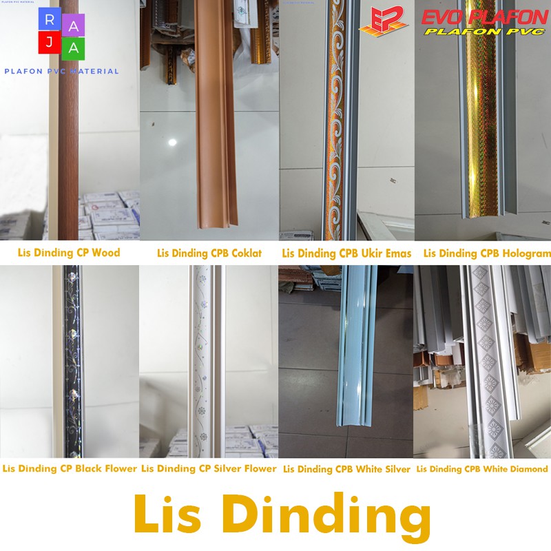 Lis Plafon PVC Untuk Pinggir plafon pvc Mewah Anti Patah Lis Plafon PVC Untuk Pinggir plafon pvc Mewah Anti Patah