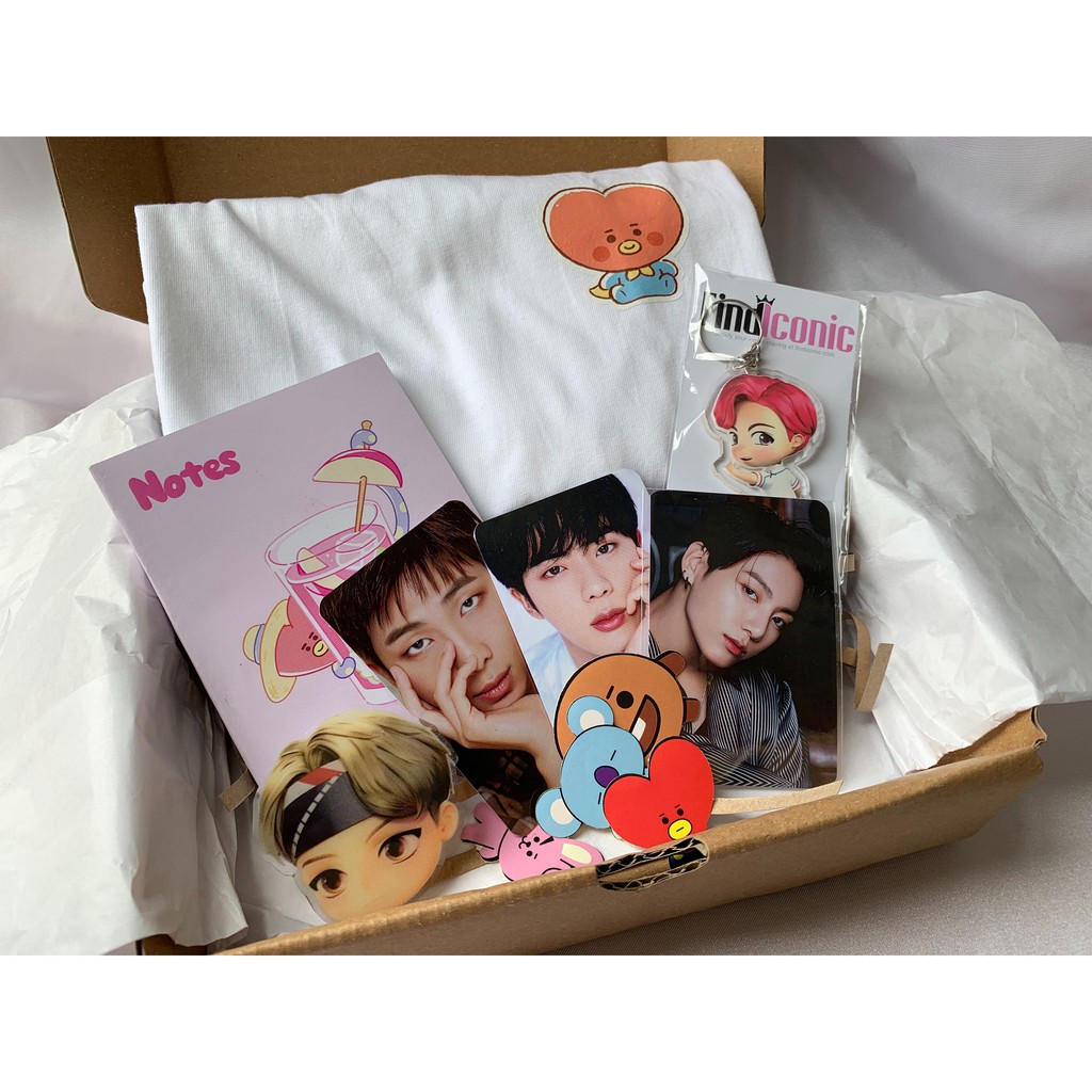 SPECIAL GIFT BOX BT21 EDITION MURAH / HAMPERS BIRTHDAY BT21 BTS / KAOS BT21 / PAKET BT21 BTS