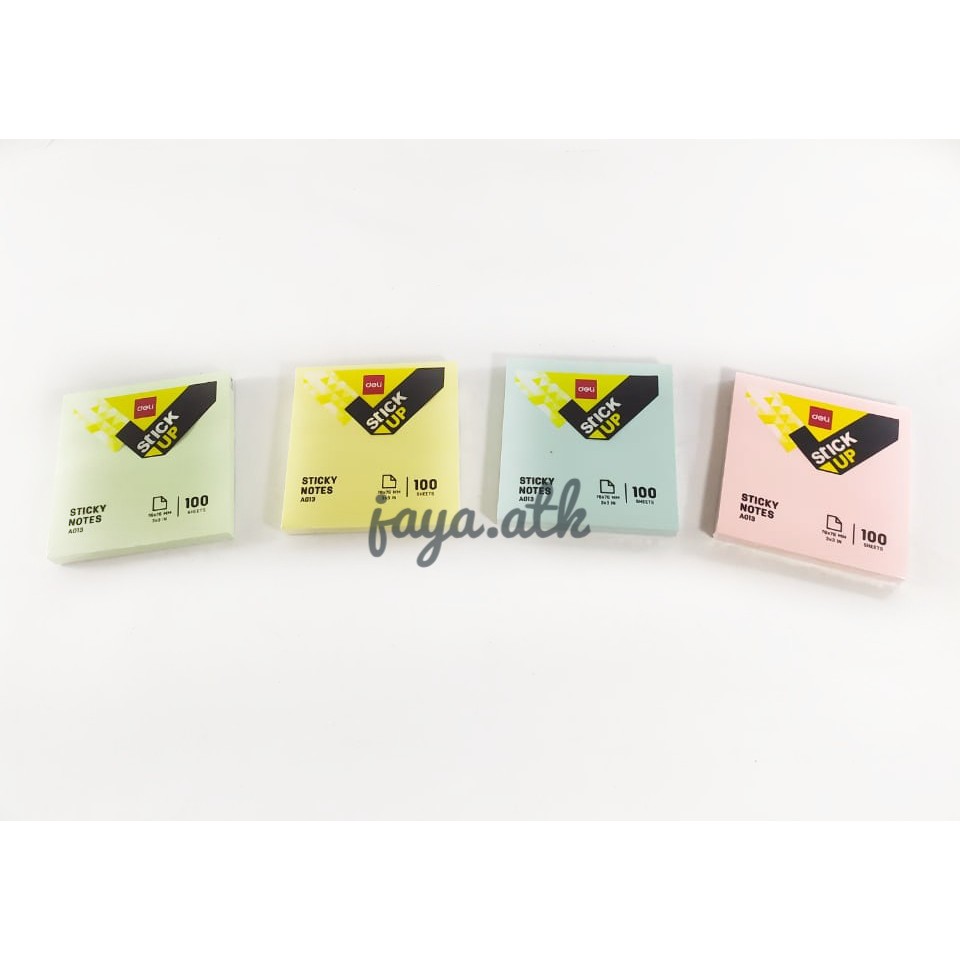 STICKY NOTES MEMO PASTEL 76X76 WARNA PASTEL MEMO TEMPEL STICK NOTE STICK NOTES PASTEL