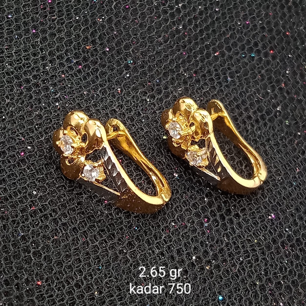 Anting Emas 17K - 2.65 gr Kadar 750 - 973