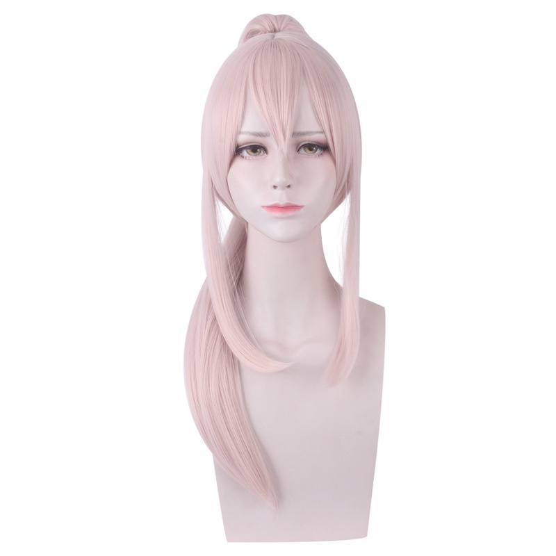 LOL-159 wig rambut palsu daily lolita azur lane ayanami ponytail pink