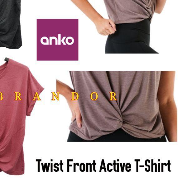 ♦ ANTS10 - TWIST FRONT ACTIVE T- SHIRT By ANKO ✸