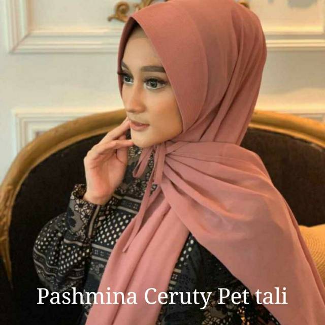 Pashmina Ceruty Pet Tali 10pcs/grosir