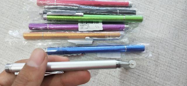 Pulpen Stylus Capacitive pen Stylus android ios andonit ipad  tablet bolpen tab pensil drawing Ujung Logam