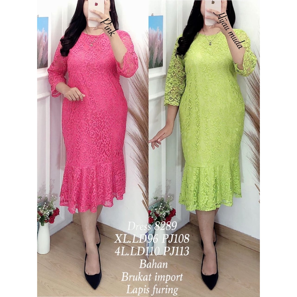 DRESS BRUKAT 8289 SIZE XL LD 96 4L LD 110CM