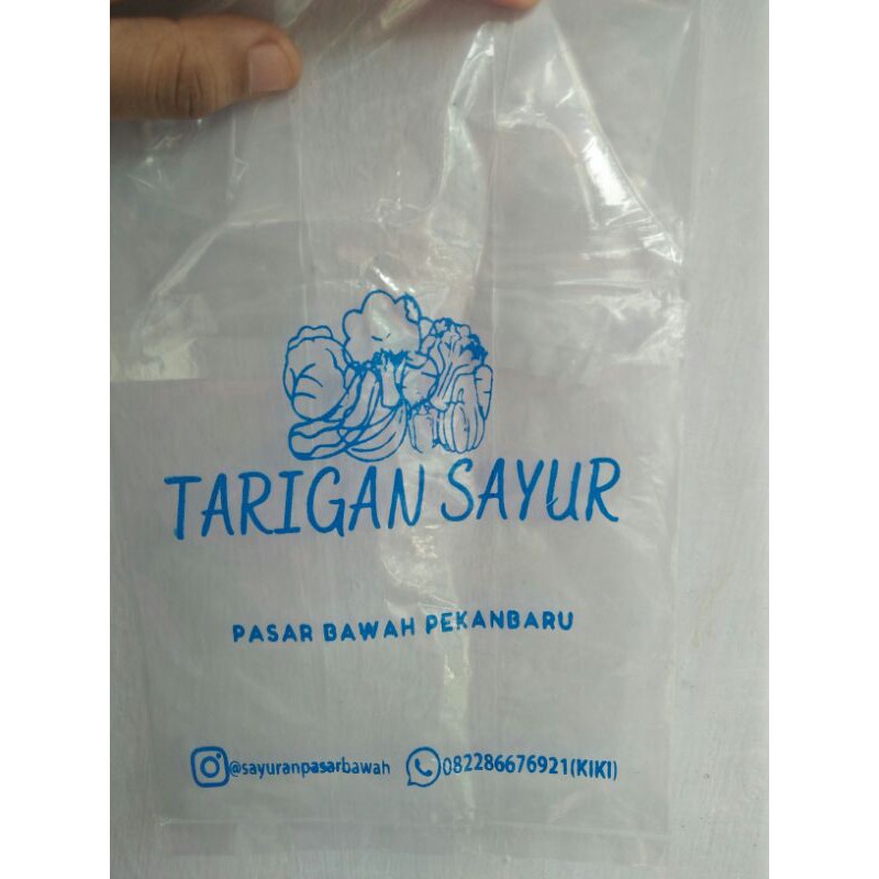

Sablon Kresek PP bening uk 15x34cm tebal 0.35