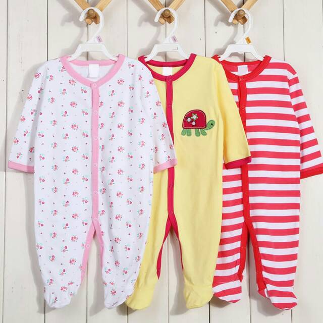 Sleepsuit TUTUP KAKI isi 3pcs TERMURAH!!