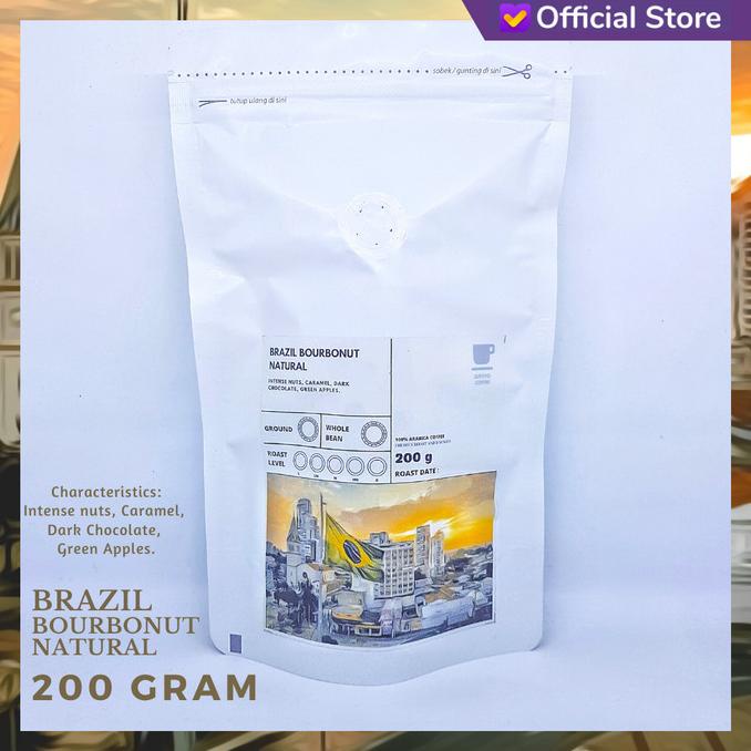 

[COD] KOPI ARABIKA BRAZIL BOURBONUT NATURAL 200 GRAM | SUTOYO COFFEE [COD]