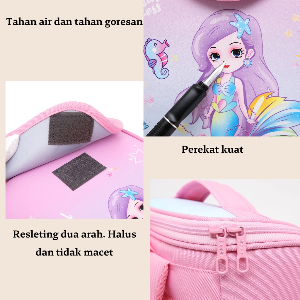 MTOYS] TAS RANSEL ANAK CEWEK MOTIF PUTRI DUYUNNG LUCU UNIK CUTE IMPORT PREMIUM M0182