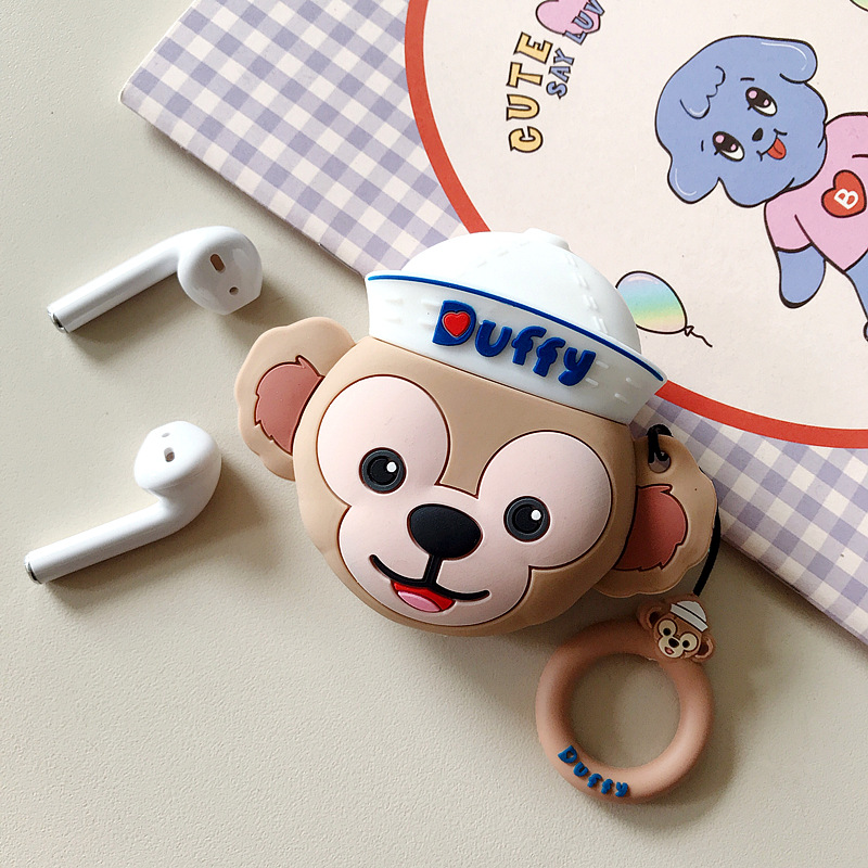 Soft Case Airpods 1 / 2 / Pro Apple Earphone Bluetooth Wireless Motif Duffy Bears Bahan Silikon