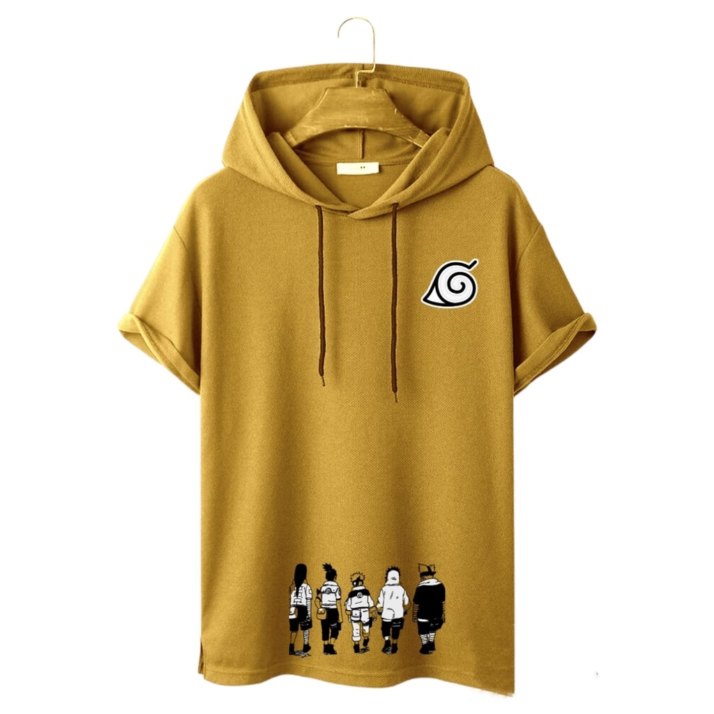 kaos hoodie distro lengan pendek/kaos kupluk lengan pendek/hoodie/pakain pria/sweatshirt/baju pria