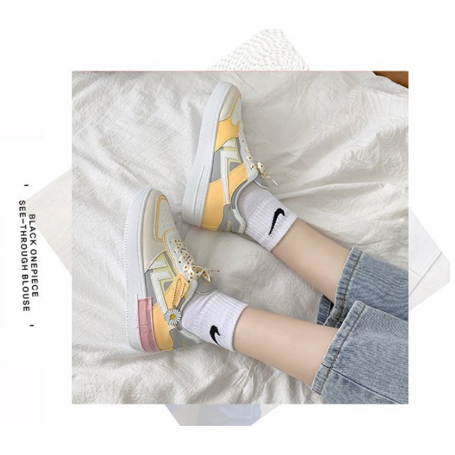 Sneakers Shoes Sepatu Wanita Sepatu IMPORT PREMIUM MULTICOLOUR trending shoes k-1