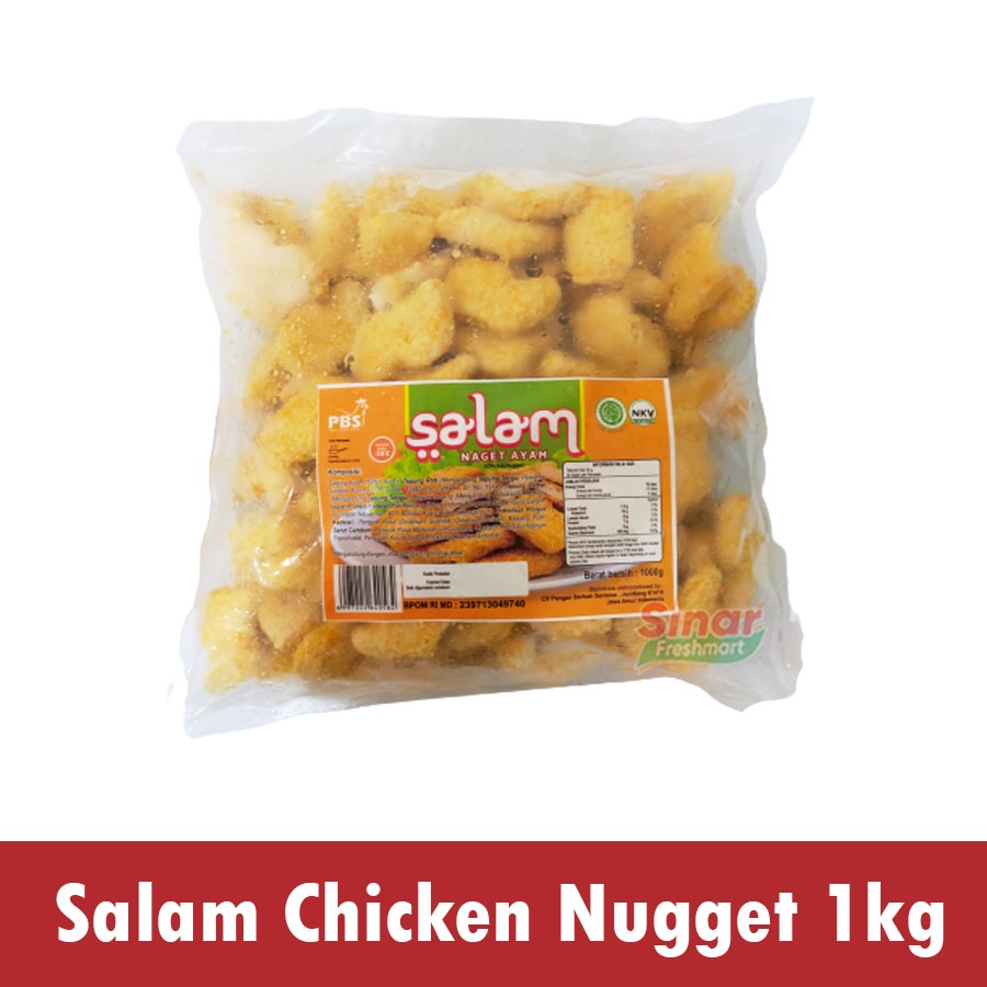 

[SINAR.FRESHMART] SALAM CHICKEN NUGGET / NUGGET DAGING AYAM [1kg]