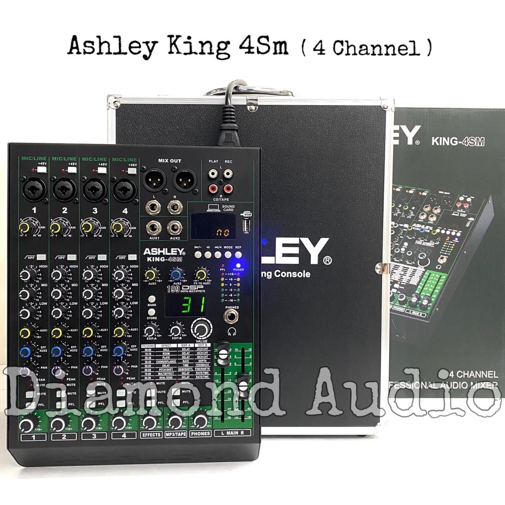 Jual Mixer Audio Ashley King4 Sm Usb Bluetooth Original Mixing 4 ...