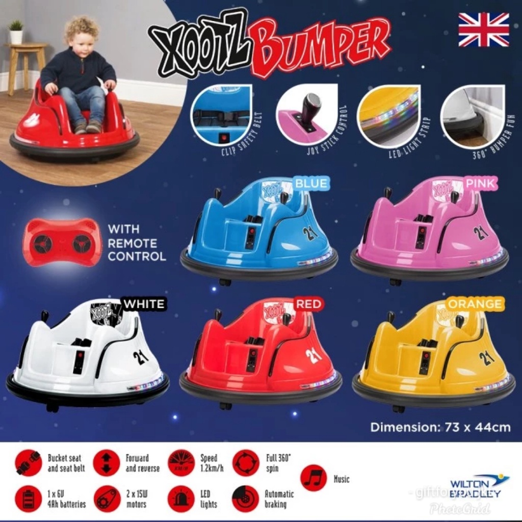 Xootz Bumper Mainan Anak Ride On Remote Control Early Learning Centre ELC Aktivitas Anak Original