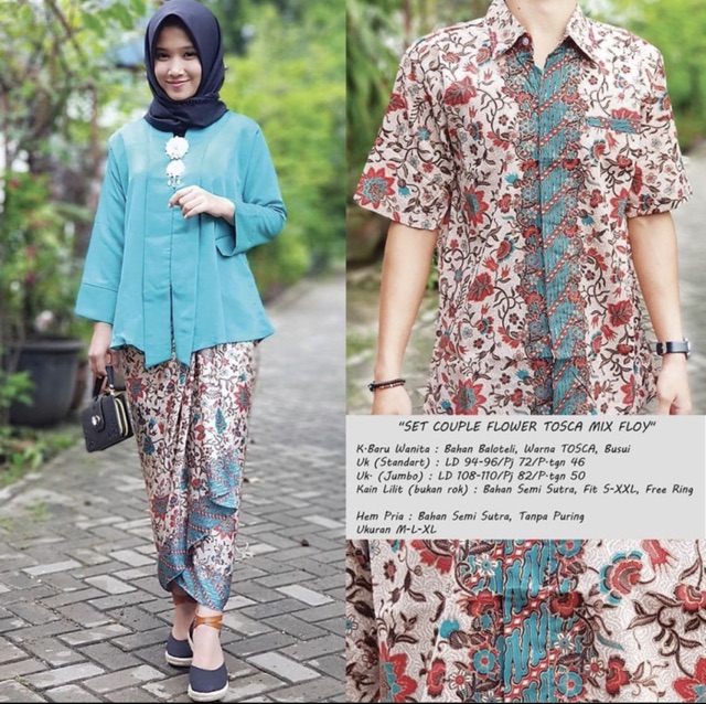 KEBAYA KUTUBARU FLOY COUPLE / KEBAYA MODERN / KEBAYA COUPLE