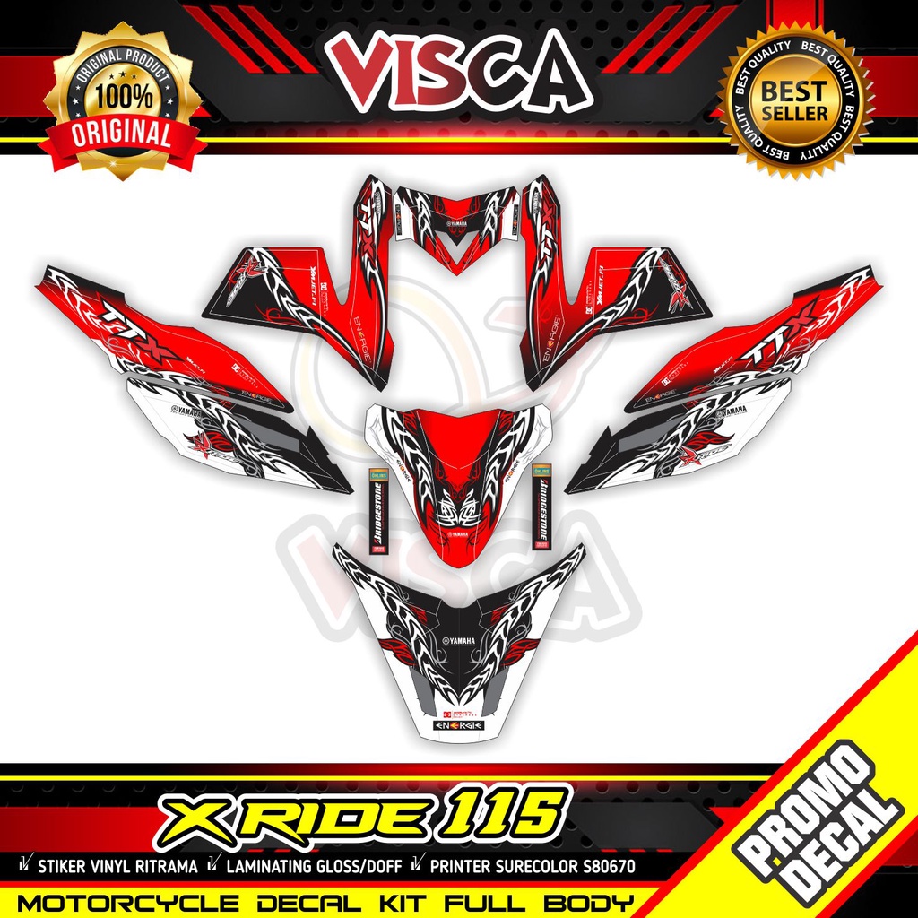 DECAL X RIDE 115 OLD FULL BODY STICKER X RIDE 115 OLD Striping X RIDE 115 OLD Stiker X RIDE 115 OLD