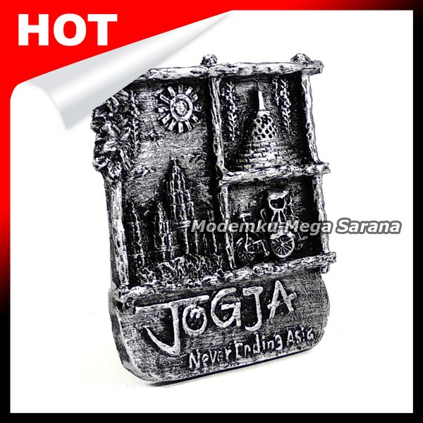 Souvenir Magnet Kulkas Tempelan Candi Prambanan Borobudur Tugu Jogja - A