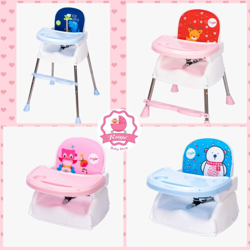 SNUGGLE SUPER COMBINATION HIGH CHAIR 4 IN 1/kursi makan