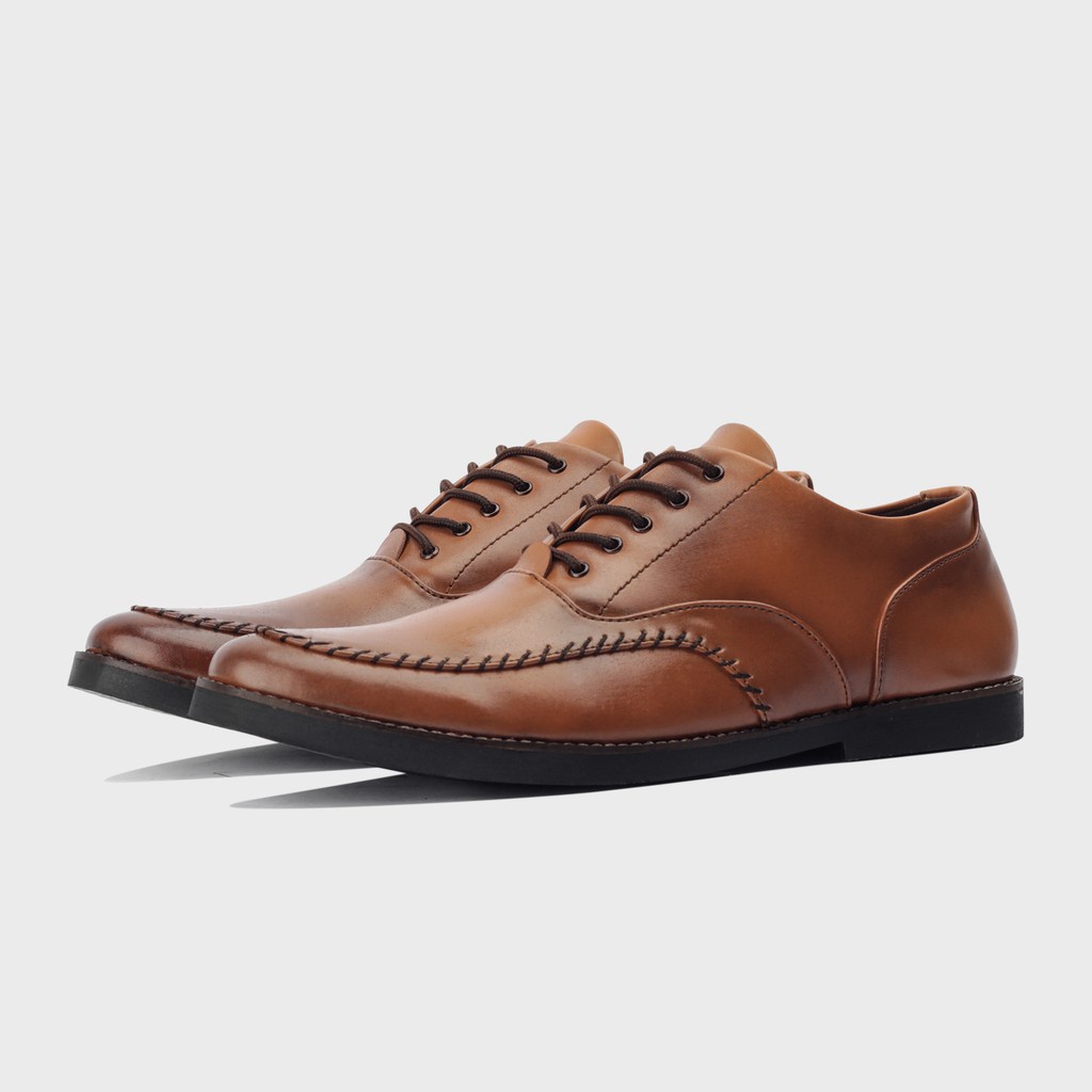 BOLTON BROWN ORIGINAL x GIANT FLAMES Sepatu Formal Coklat Tali Pria Pantofel Kerja Kantor Dinas Resmi Guru PNS Kantoran Pesta Undangan Wedding Kondangan Nikah Kuliah Modern Oxford Semi Kulit Premium Footwear Big Size Jumbo Ukuran Besar 44 45 Keren Terbaru