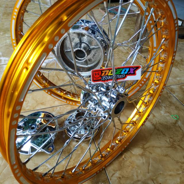 Velg Ukir tromol ori full crom