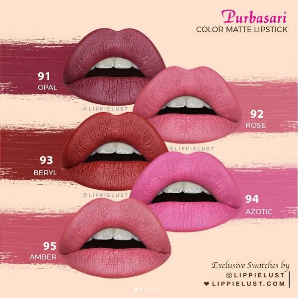 Purbasari lipstick Color Matte ORIGINAL