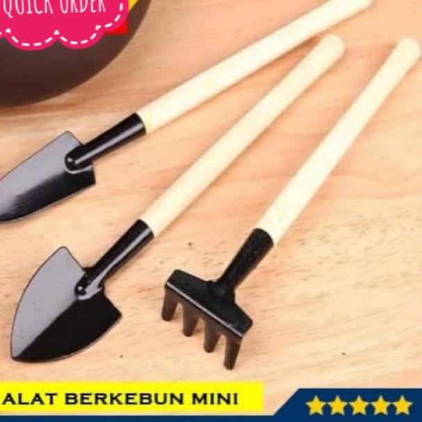 Alat Berkebun Mini Sekop Mini Gardening Tools 3 in 1 Mainan Anak Cowok Cewek Laki Perempuan Tanaman 