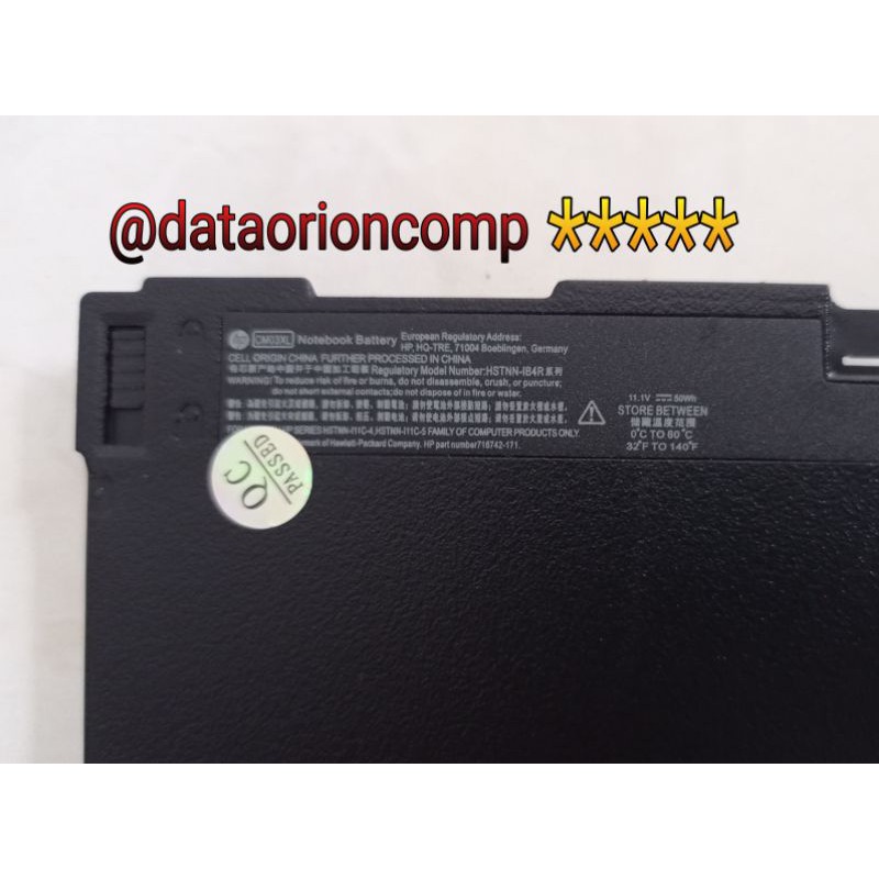 Baterai Battery HP ELITEBOOK 840-G1 840-G2 850-G1 CM03XL ZBOOK HSTNN-IB4R HSTNN-DB4R HSTNN-DB4R