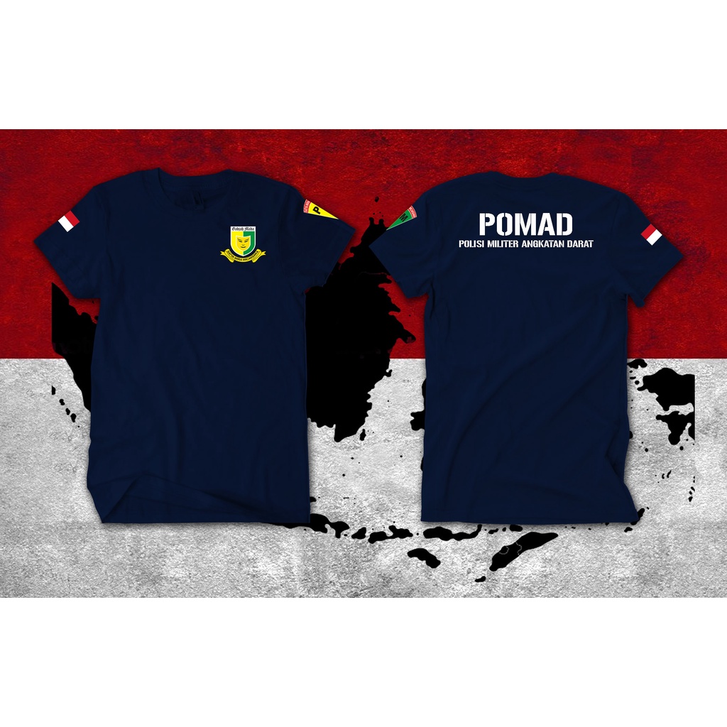 KAOS POMAD POLISI MILITER ANGKATAN DARAT LENGAN PENDEK - CURRENT ATRIBUT