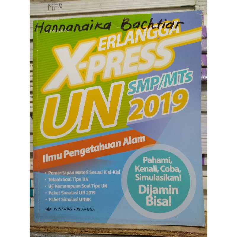 X Press UN SMP Matematika IPA Bahasa Indonesia Bahasa Inggris 2019 Erlangga-IPA