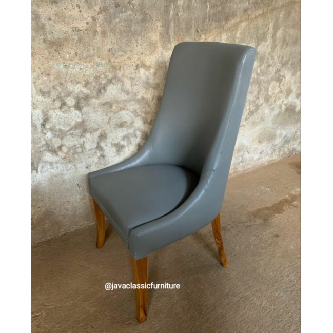KURSI MAKAN JOK MINIMALIS TERAS SANTAI RUANG TAMU DINNING CHAIR BAHAN KAYU JATI-1