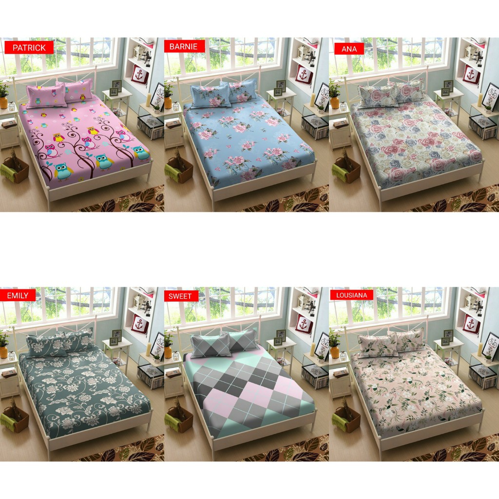 Sprei Kintakun LUXURY Ana Bernie Cocoon Emily Kayla Lousiana Patrick Porto Saigon Sakura Sweet Promo