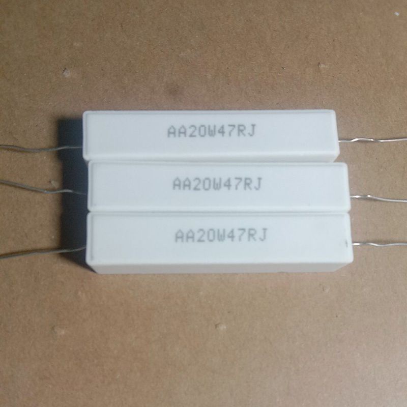 resistor kapur  20watt 47Rj