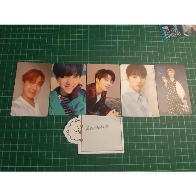 PHOTOCARD OFFICIAL BTS DAN WANNAONE (suga ynwa booked)