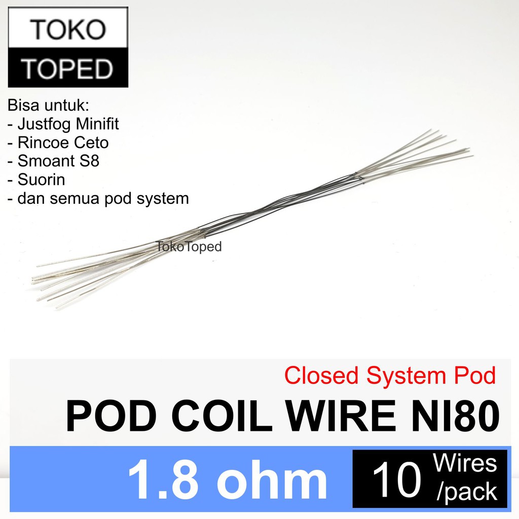 POD Coil Replacement Wire 1.8 ohm Ni80 | minifit s8 suorin rinco ceto