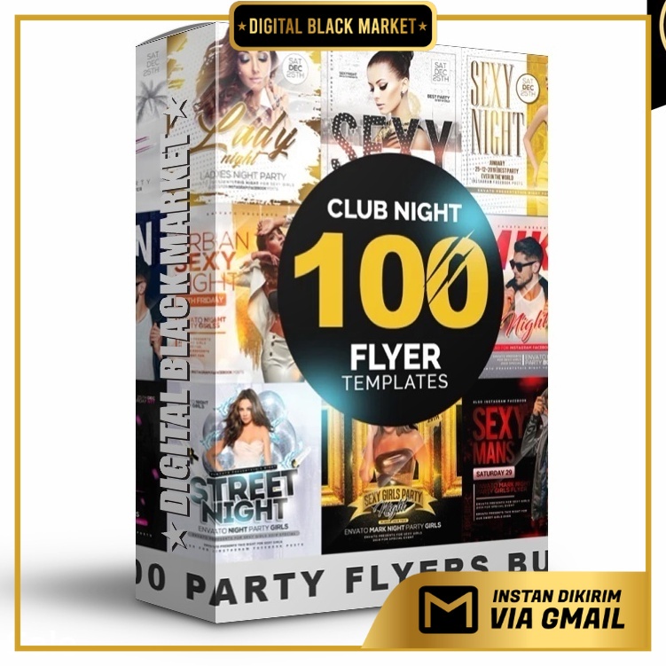 100 Night Club Party Flyers Bundle