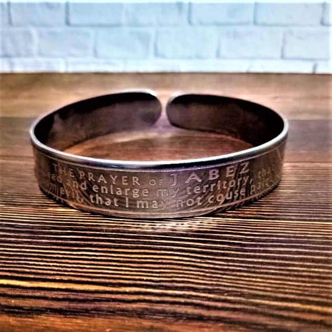 Gelang Profetik Doa Yabez  Yabez Yabes Monel Anti Karat Souvenir Rohani Kristen Bahtera Mahanaim