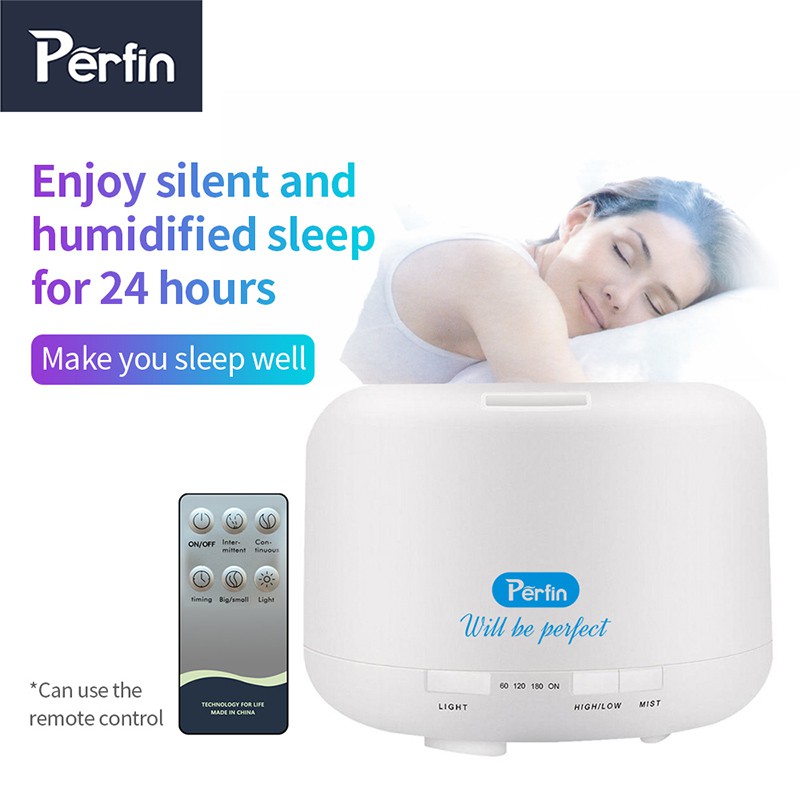 Perfin PHMA06 Humidifier Diffuser Aromaterapi Dengan Remote 7 Warna Air Humidifier